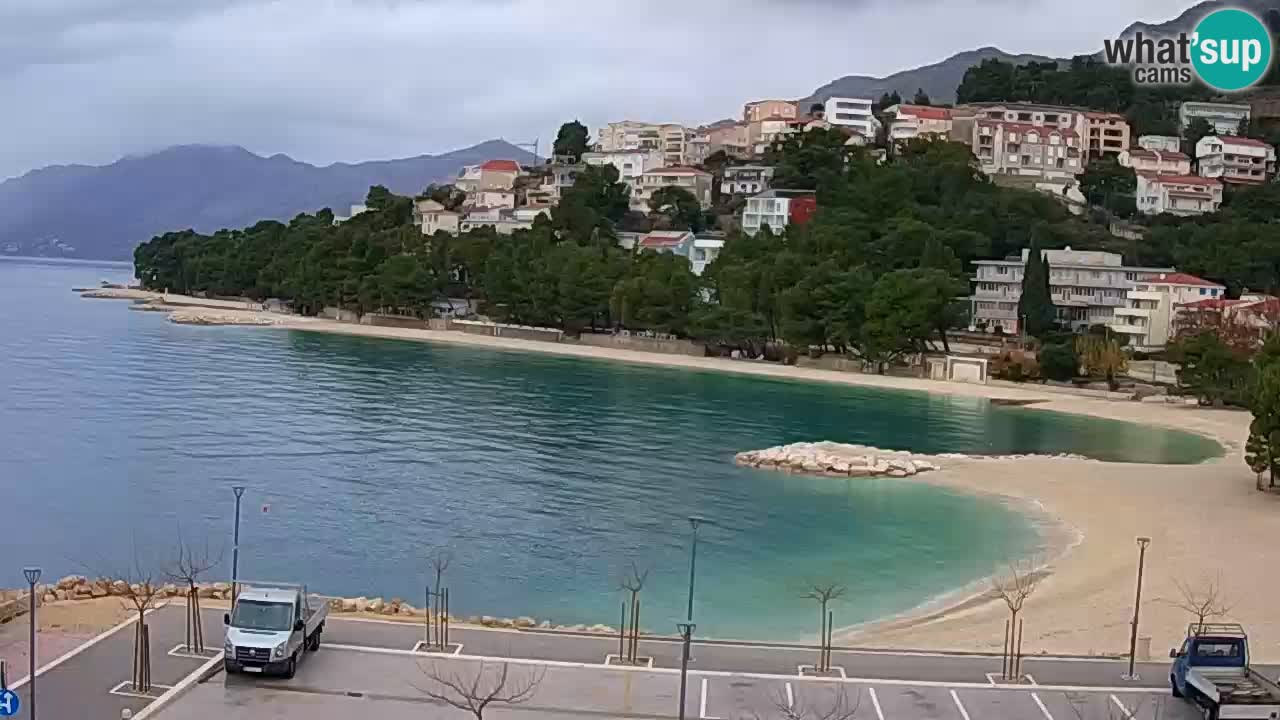 Baška Voda livecam plage Podluka