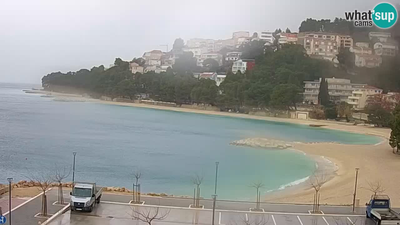 Baška Voda v živo | kamera Podluka plaža