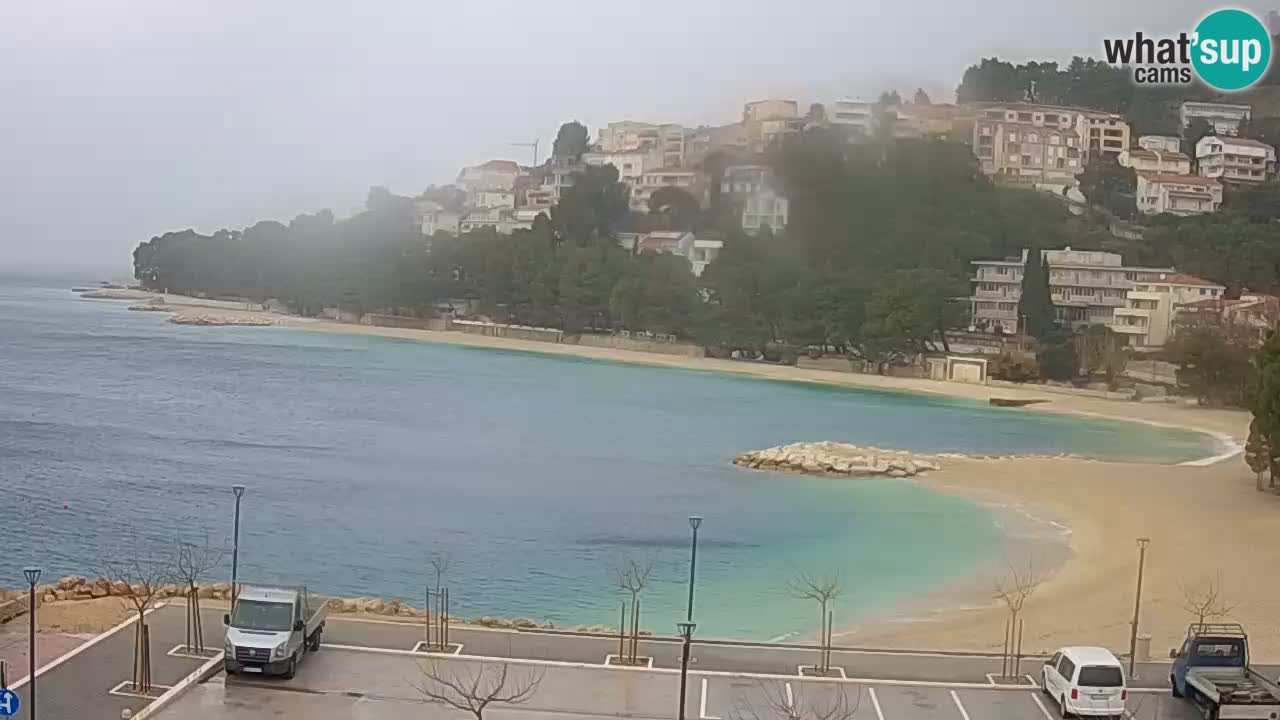 Baška Voda livecam plage Podluka