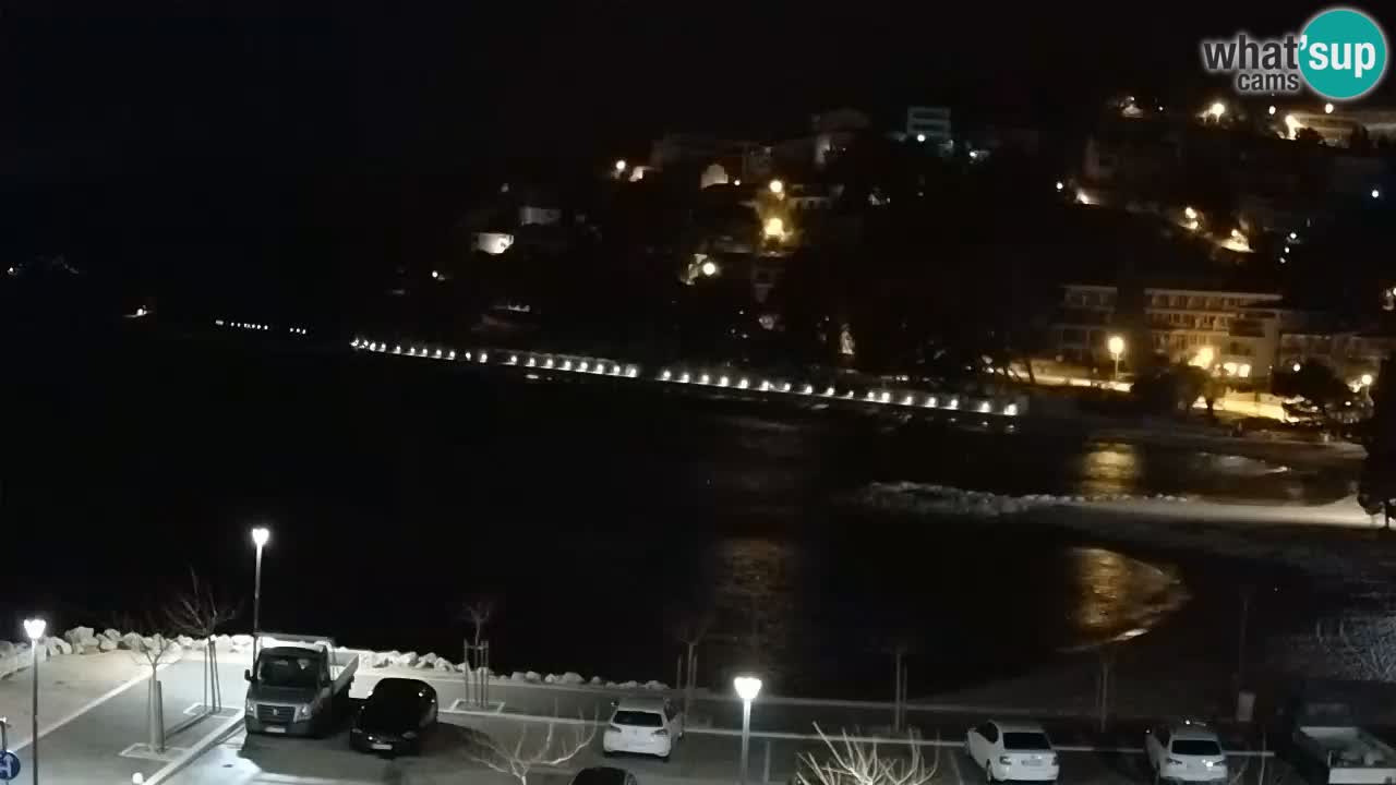 Baška Voda livecam plage Podluka