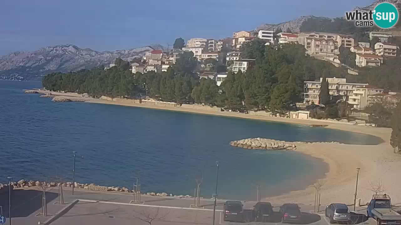 Baška Voda | webcam Podluka Strand