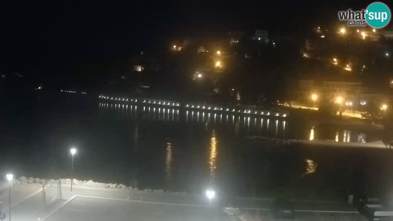 Baška Voda live webcam – spiaggia Podluka