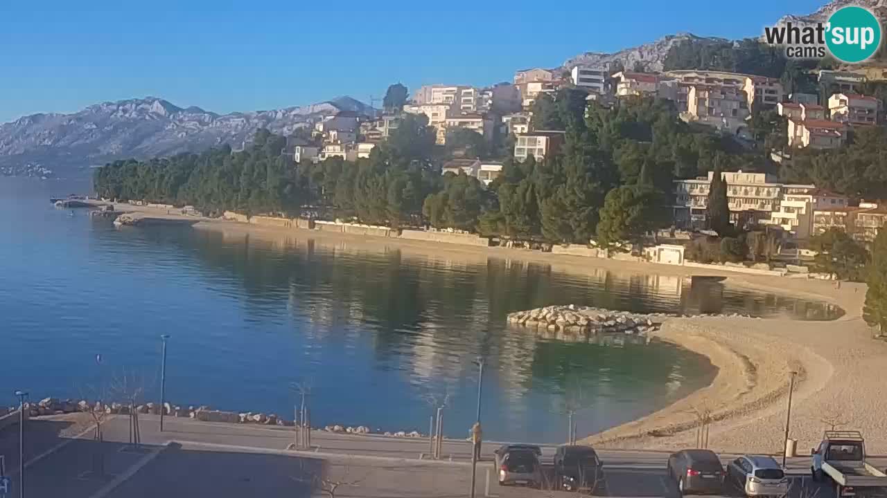 Baška Voda webcam – Podluka strand