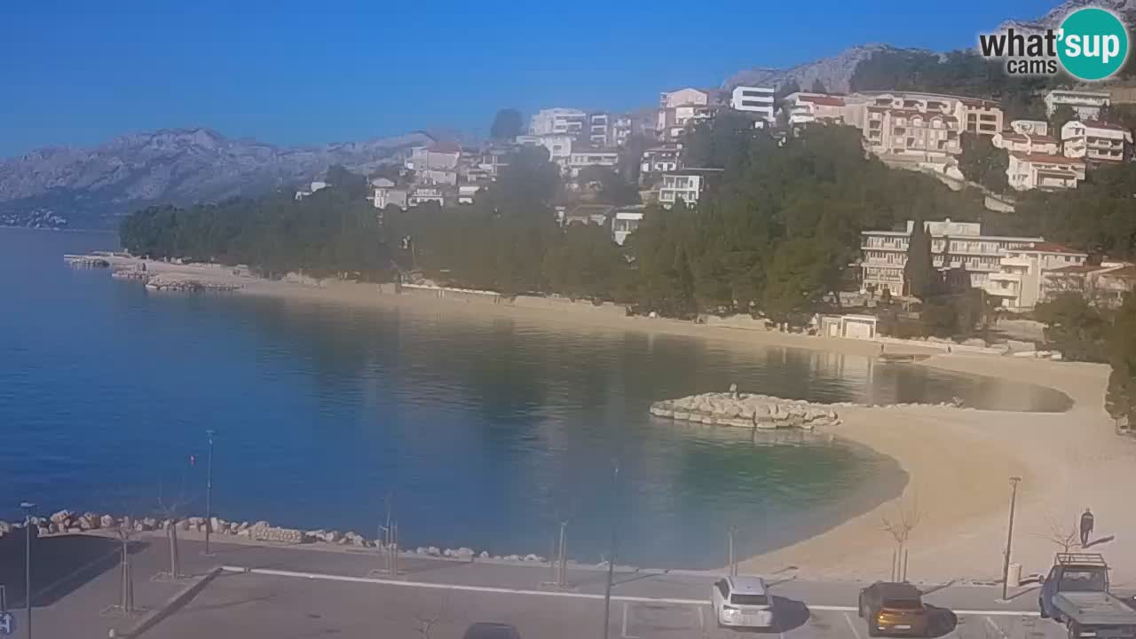 Baška Voda u živo | web kamera plaža Podluka