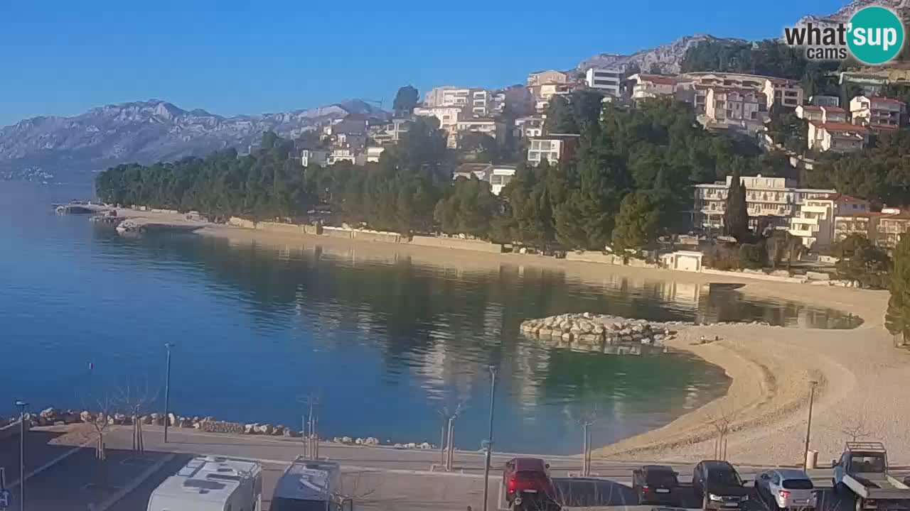 Baška Voda | webcam Podluka Strand