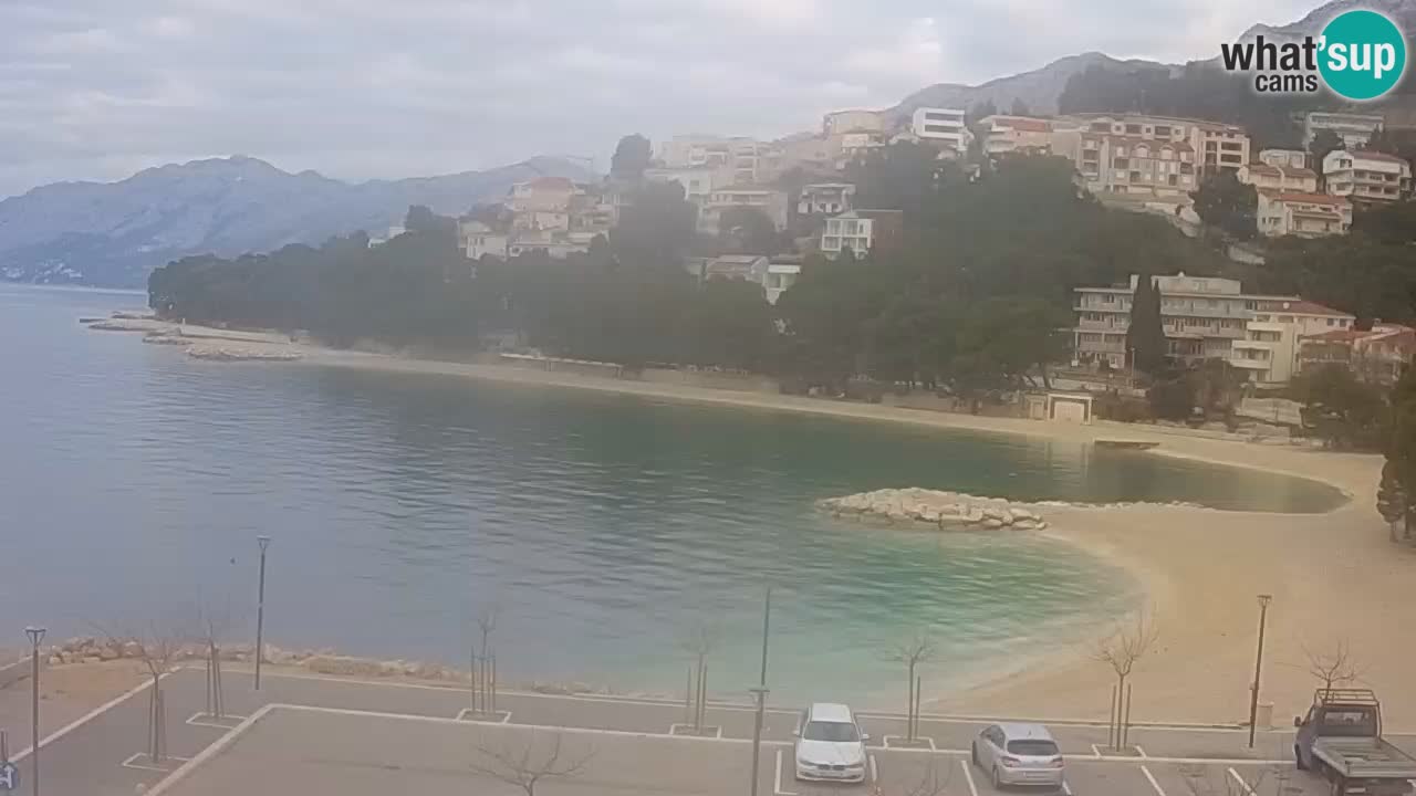 Baška Voda v živo – plaža Podluka