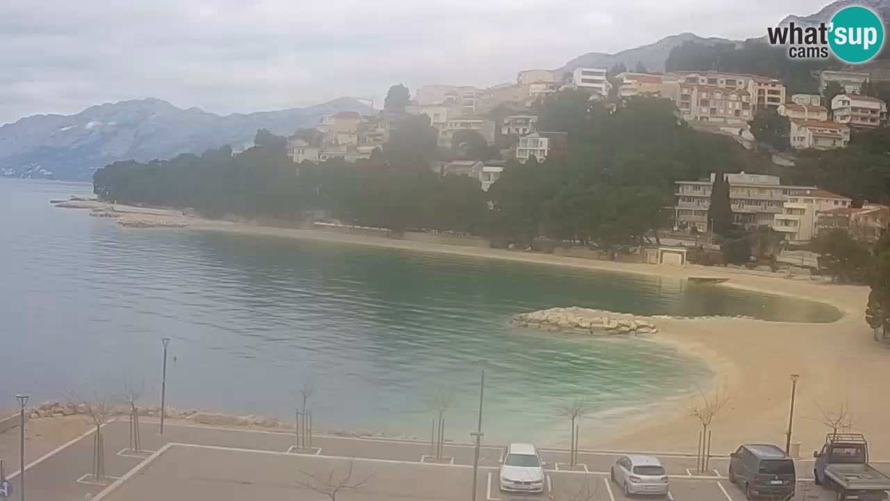 Baška Voda webcam – Podluka strand