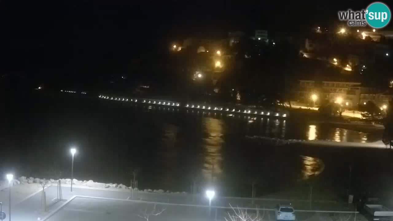 Baška Voda livecam plage Podluka