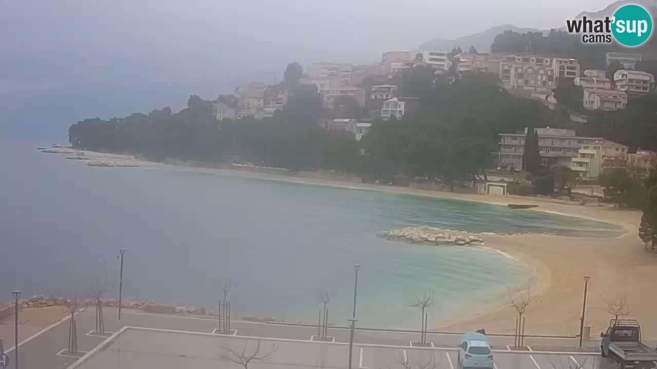 Baška Voda live | webcam spiaggia Podluka