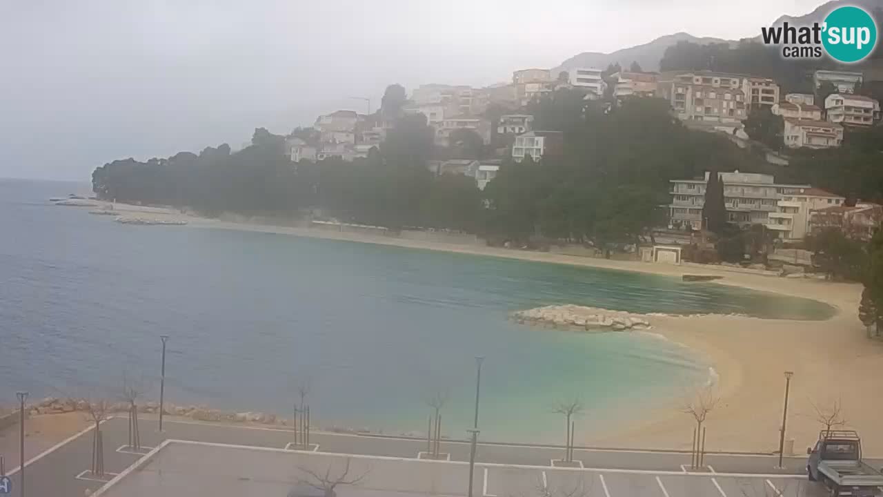 Baška Voda livecam plage Podluka