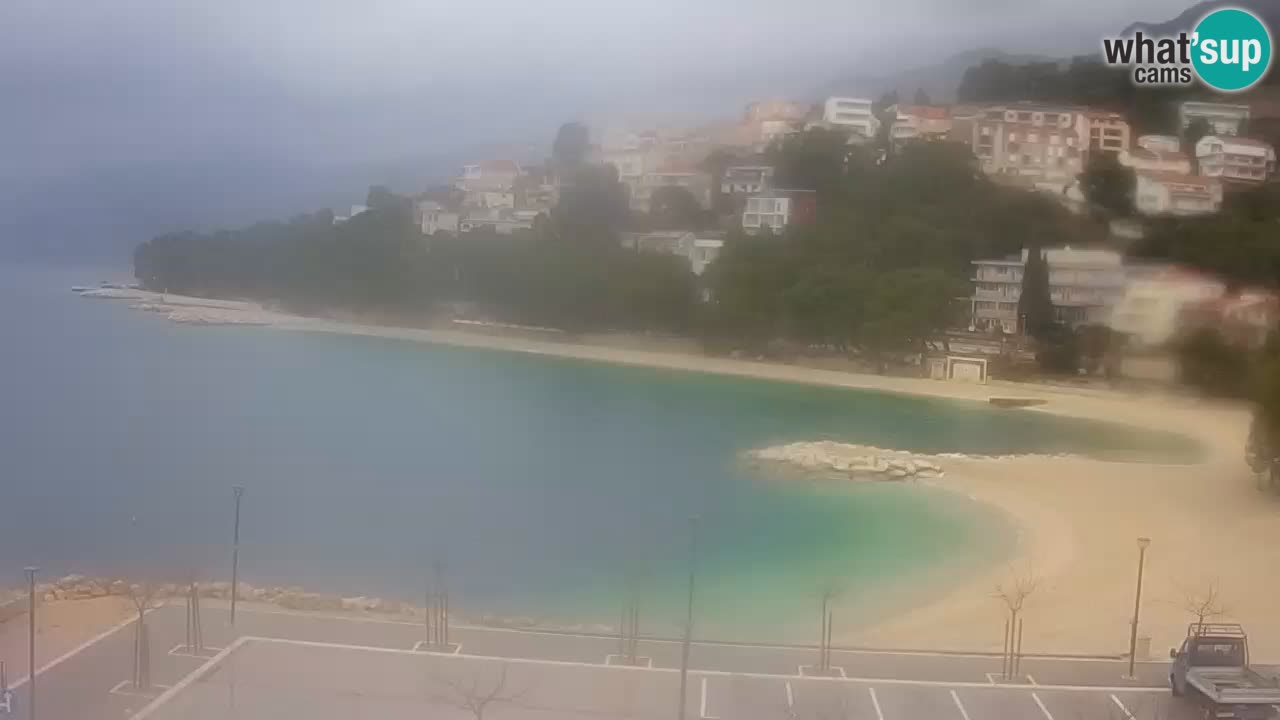 Baška Voda livecam plage Podluka