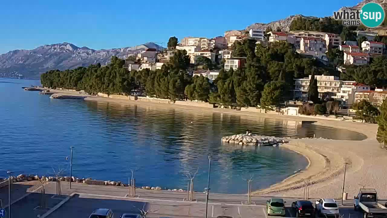 Baška Voda livecam plage Podluka