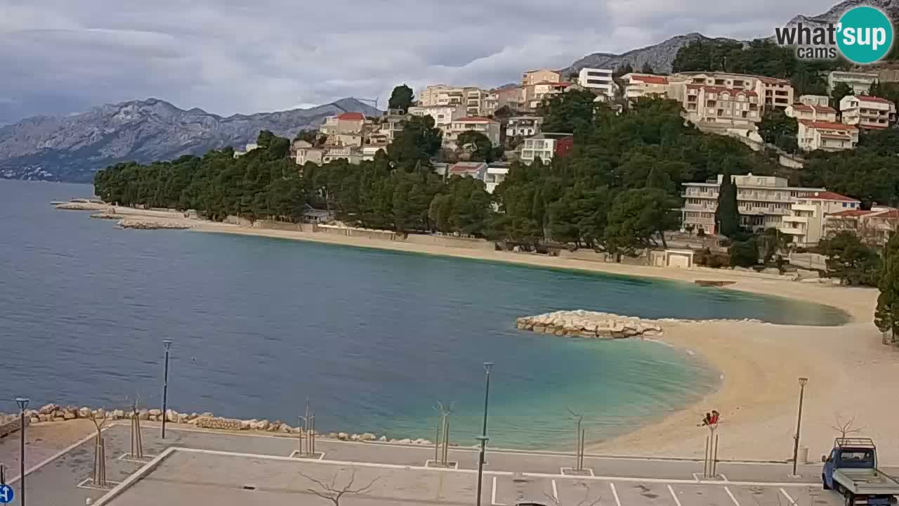 Baška Voda | webcam Podluka Strand