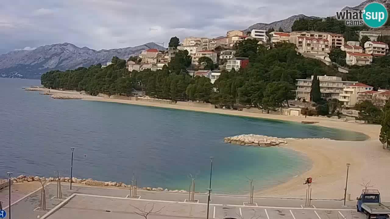 Baška Voda livecam plage Podluka