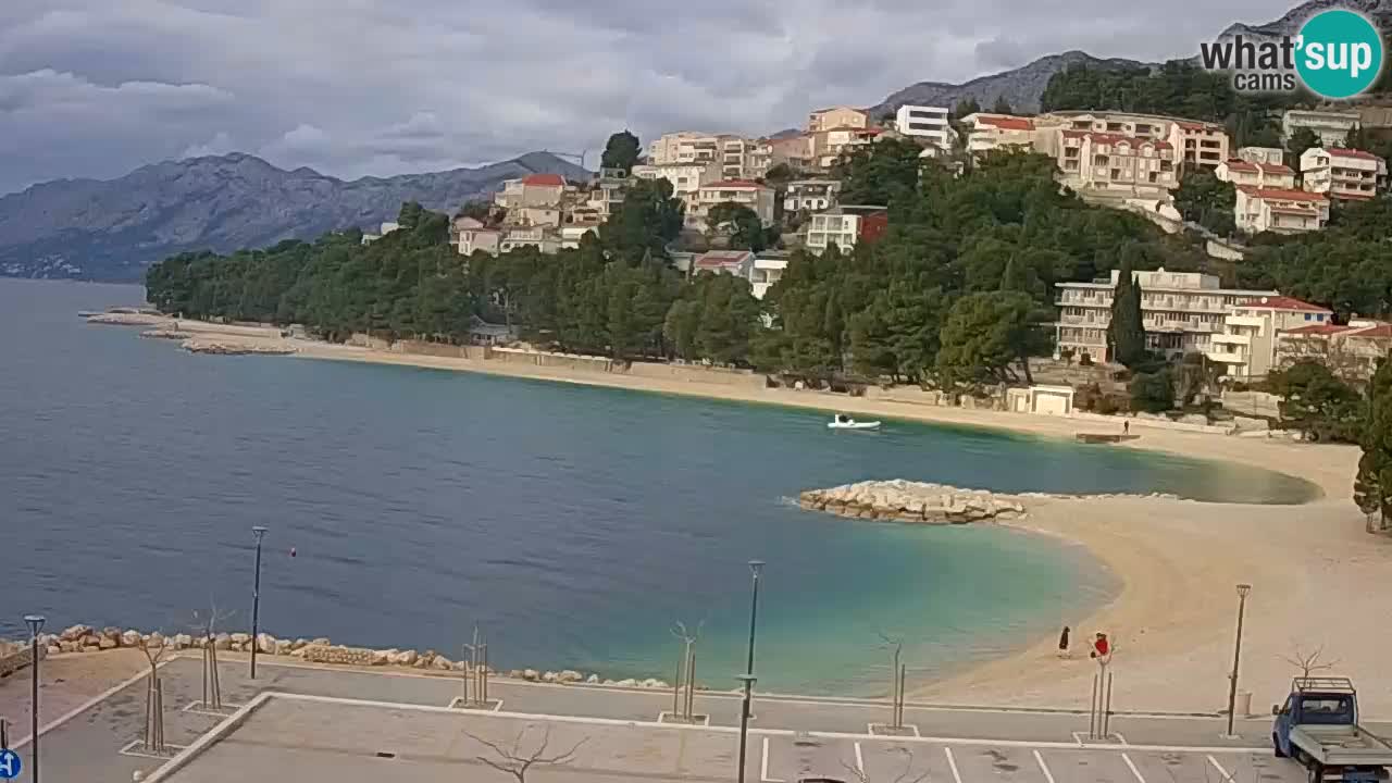 Baška Voda livecam plage Podluka