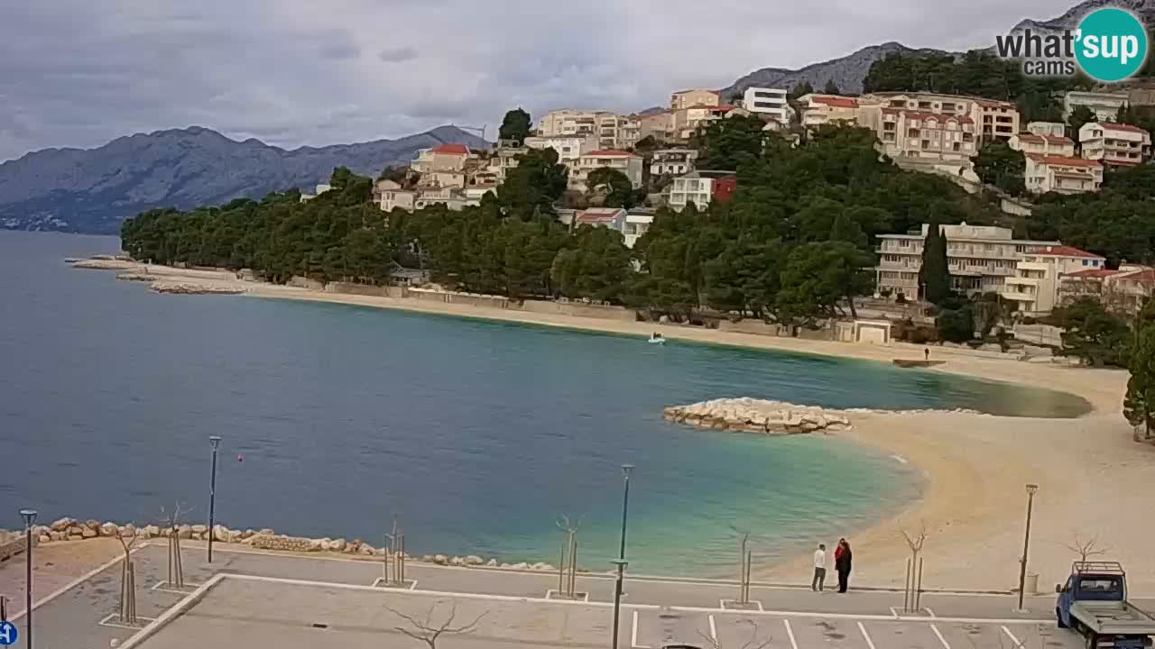 Baška Voda | webcam Podluka Strand