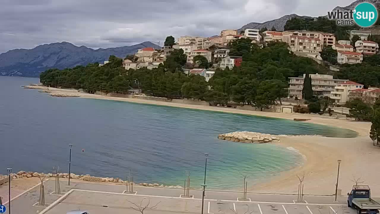 Baška Voda | webcam Podluka Strand