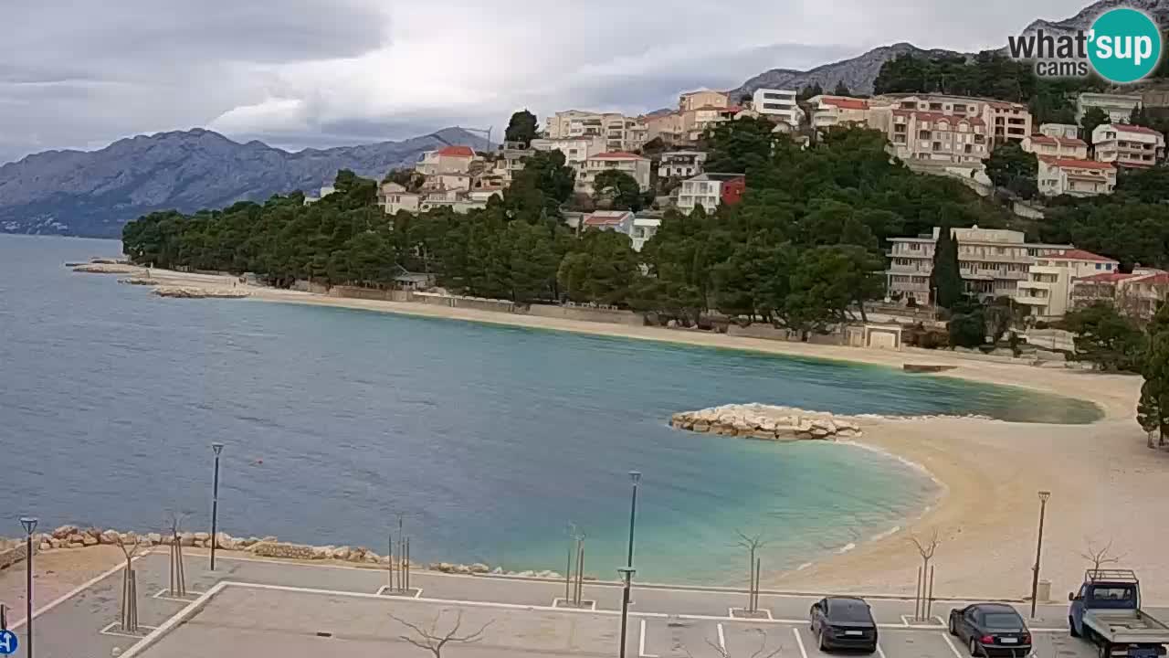 Baška Voda livecam plage Podluka