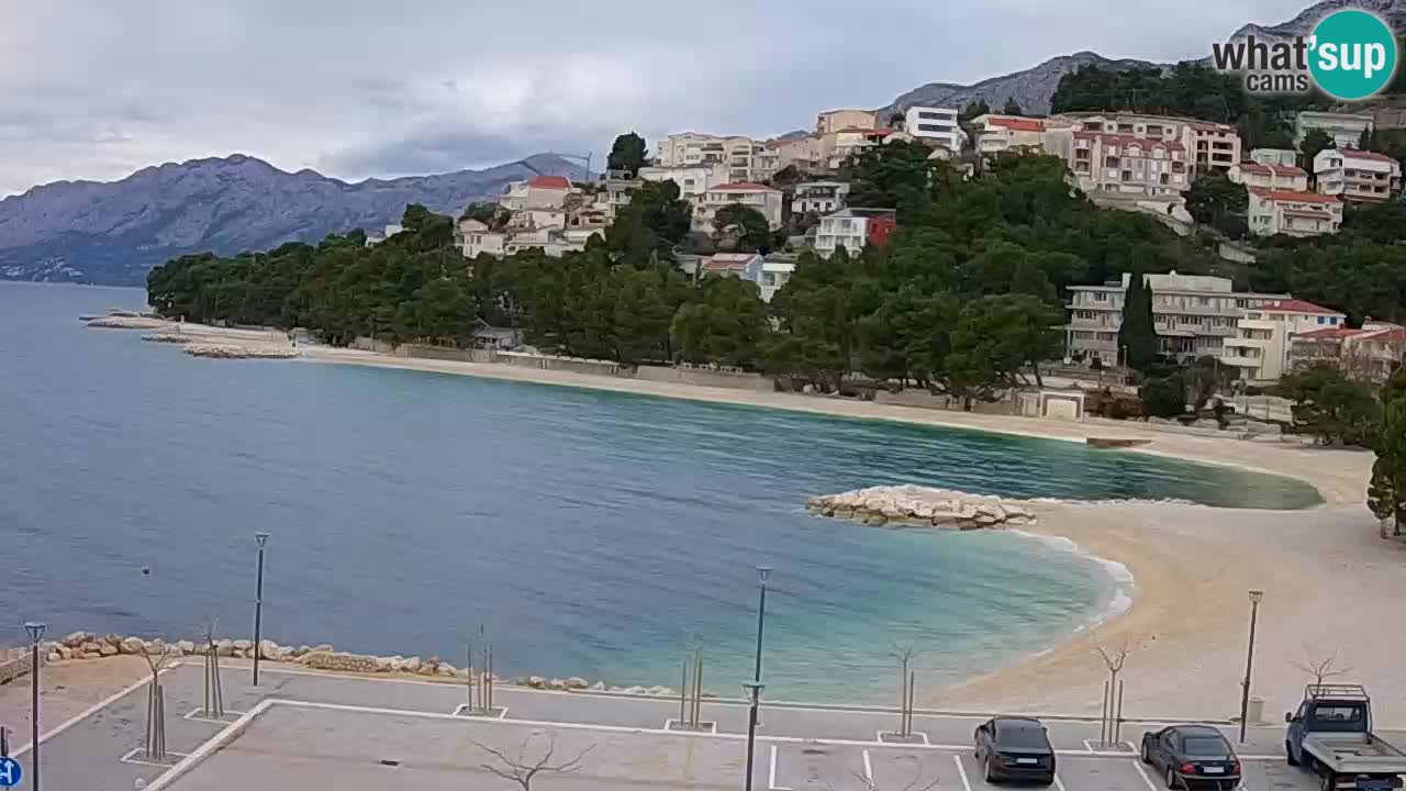 Baška Voda live | webcam spiaggia Podluka