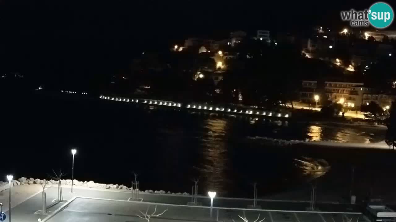 Baška Voda live | webcam spiaggia Podluka