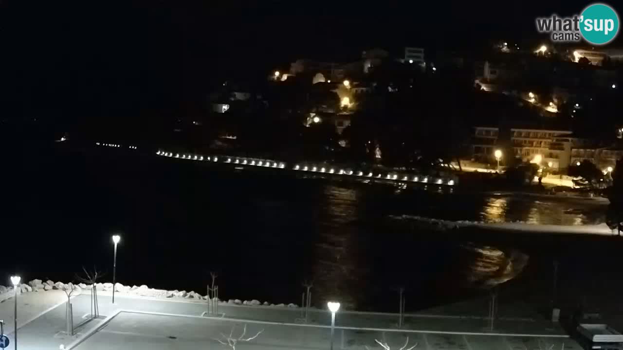 Baška Voda live | webcam spiaggia Podluka