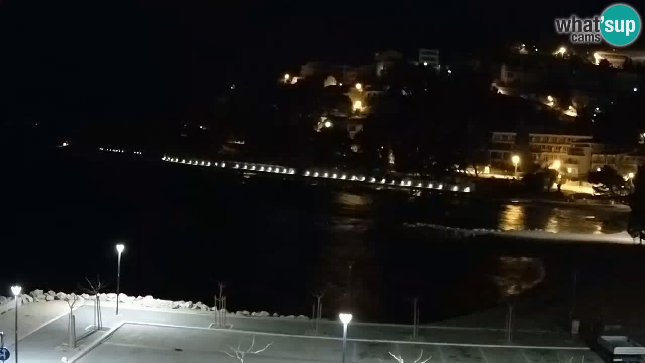 Baška Voda livecam plage Podluka