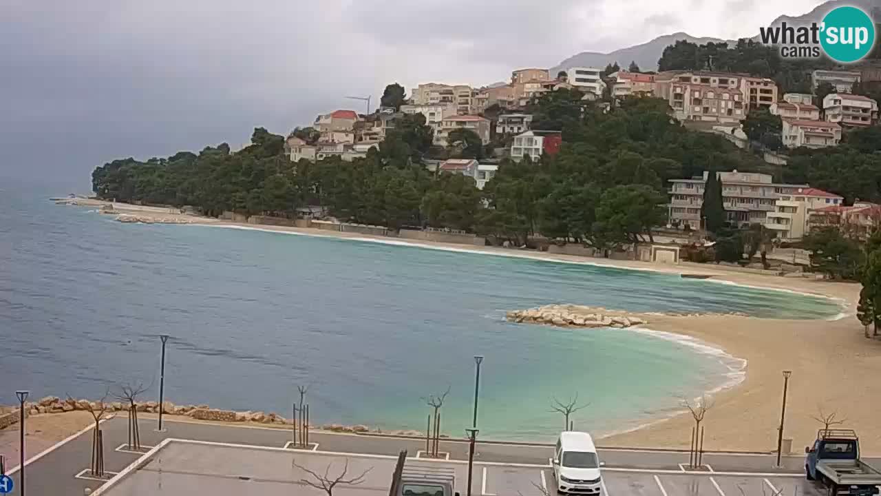 Baška Voda v živo – plaža Podluka