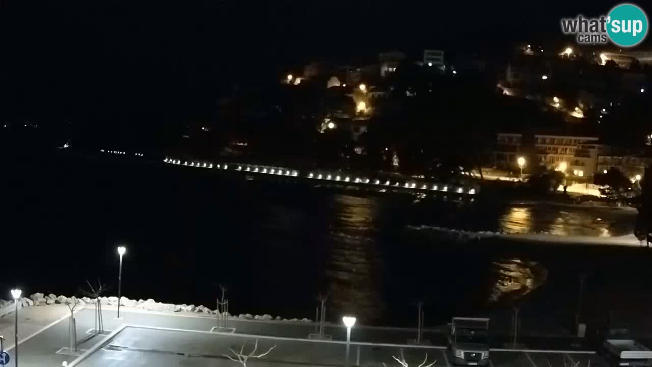 Baška Voda | webcam Podluka Strand