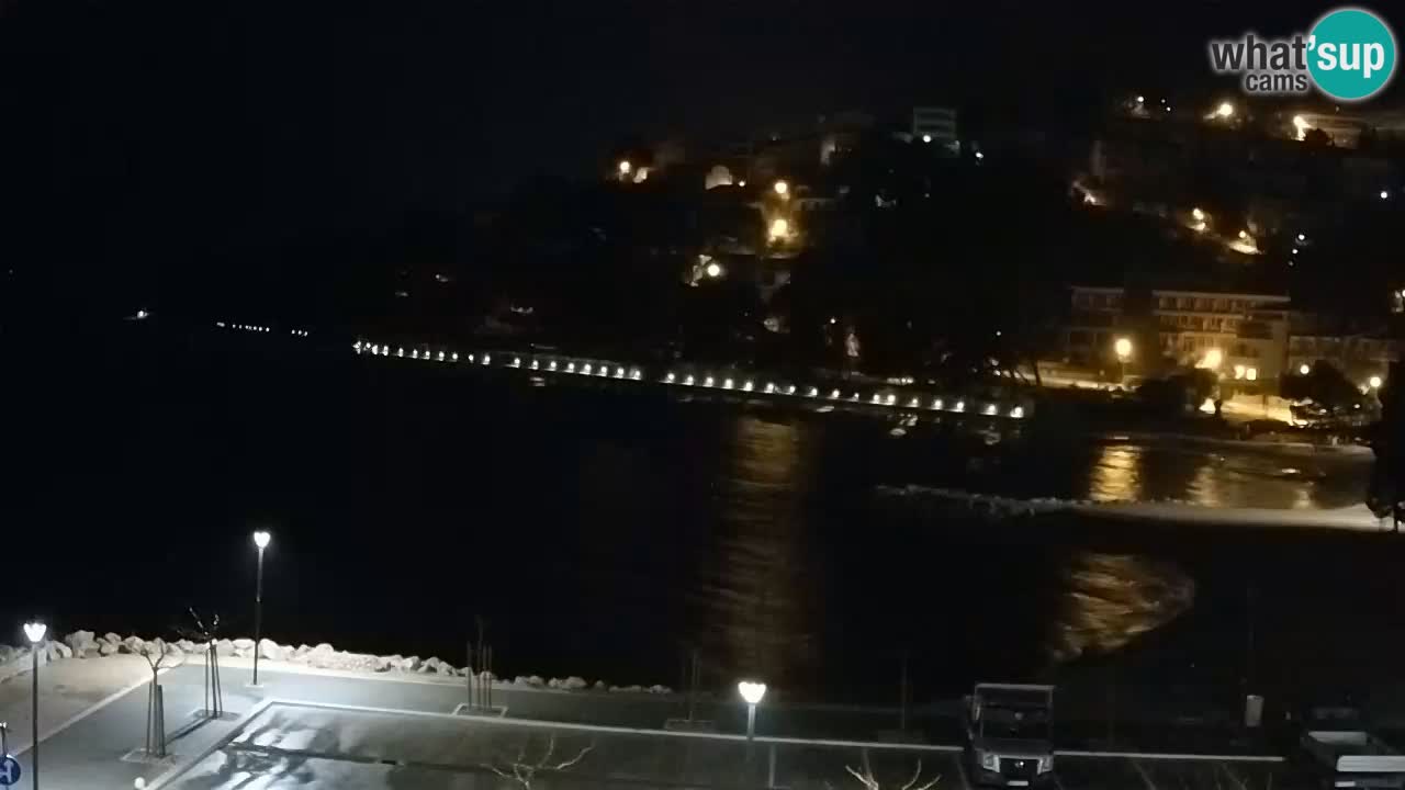 Baška Voda livecam plage Podluka