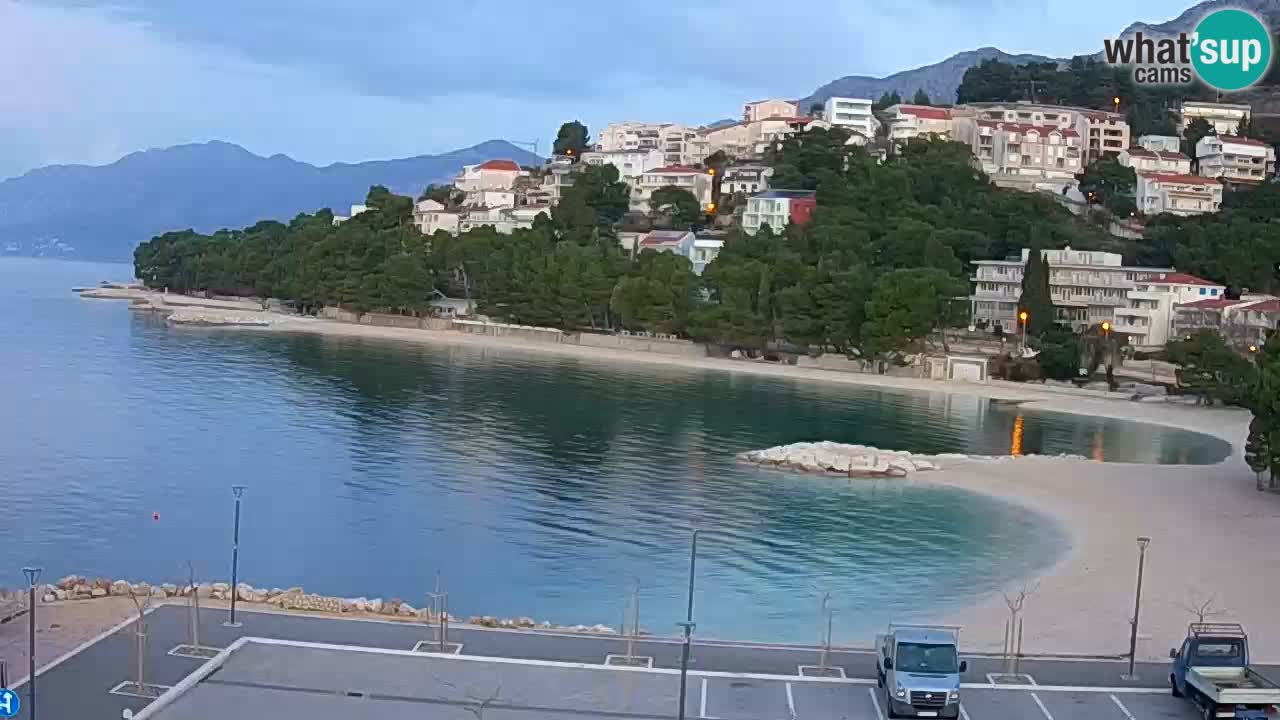 Baška Voda live | webcam spiaggia Podluka