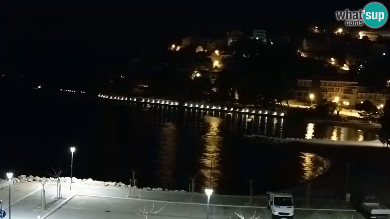 Baška Voda live | webcam spiaggia Podluka