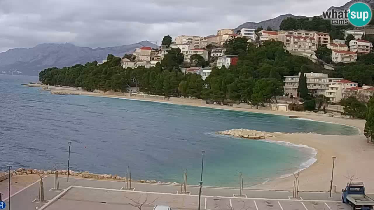 Baška Voda livecam plage Podluka