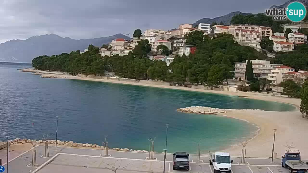 Baška Voda live | webcam spiaggia Podluka