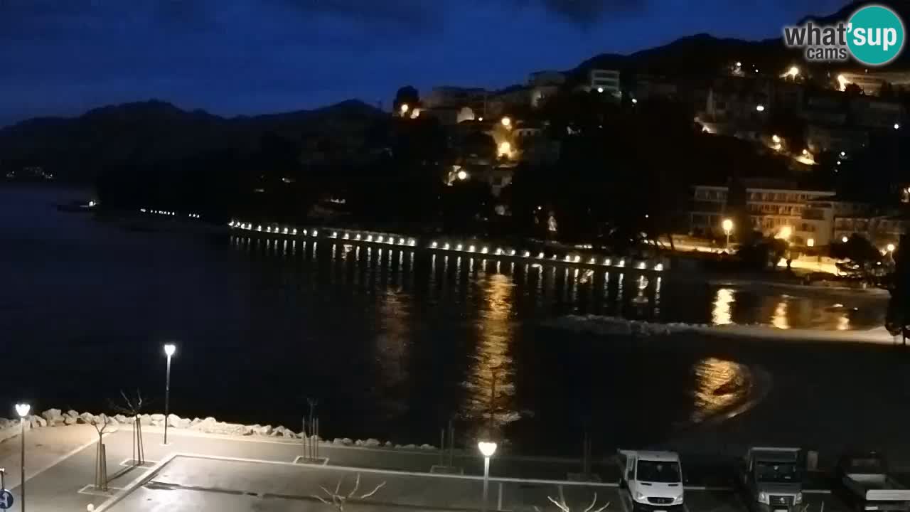 Baška Voda livecam plage Podluka