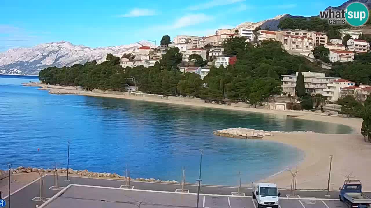 Baška Voda u živo | web kamera plaža Podluka