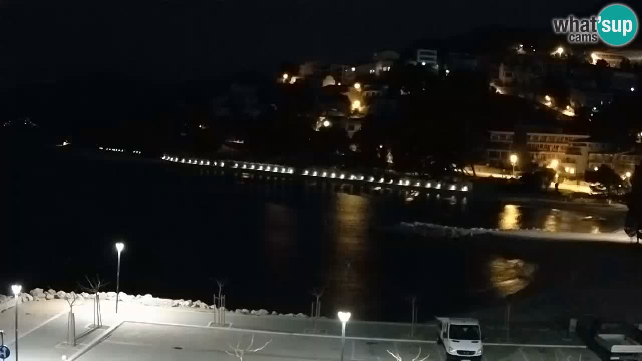 Baška Voda livecam plage Podluka