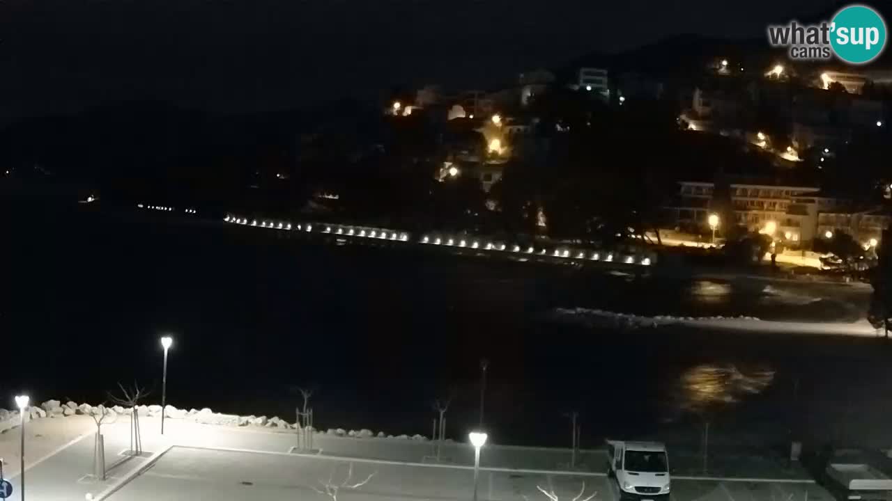 Baška Voda livecam plage Podluka