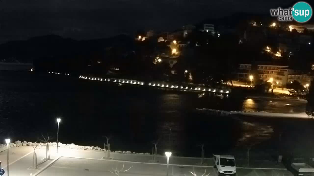 Baška Voda livecam plage Podluka