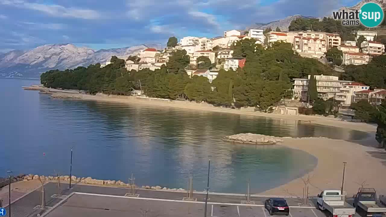 Baška Voda live | webcam spiaggia Podluka