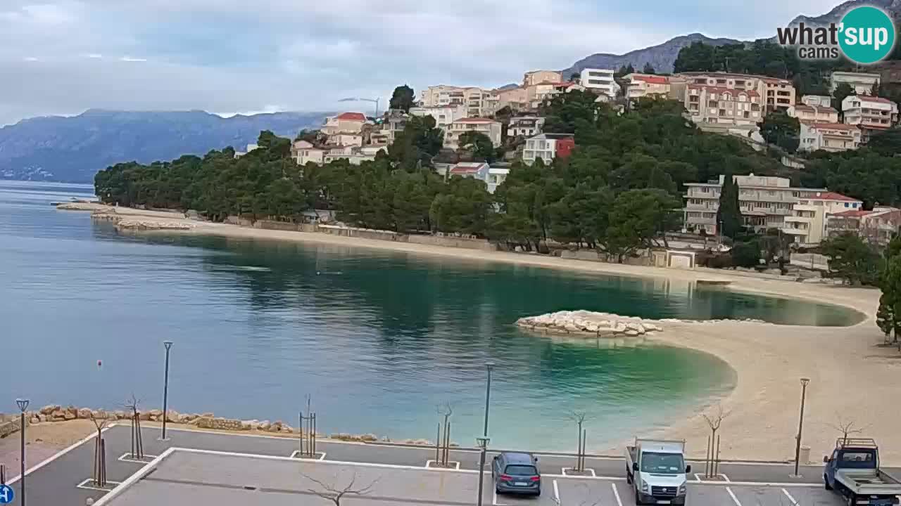 Baška Voda v živo | kamera Podluka plaža