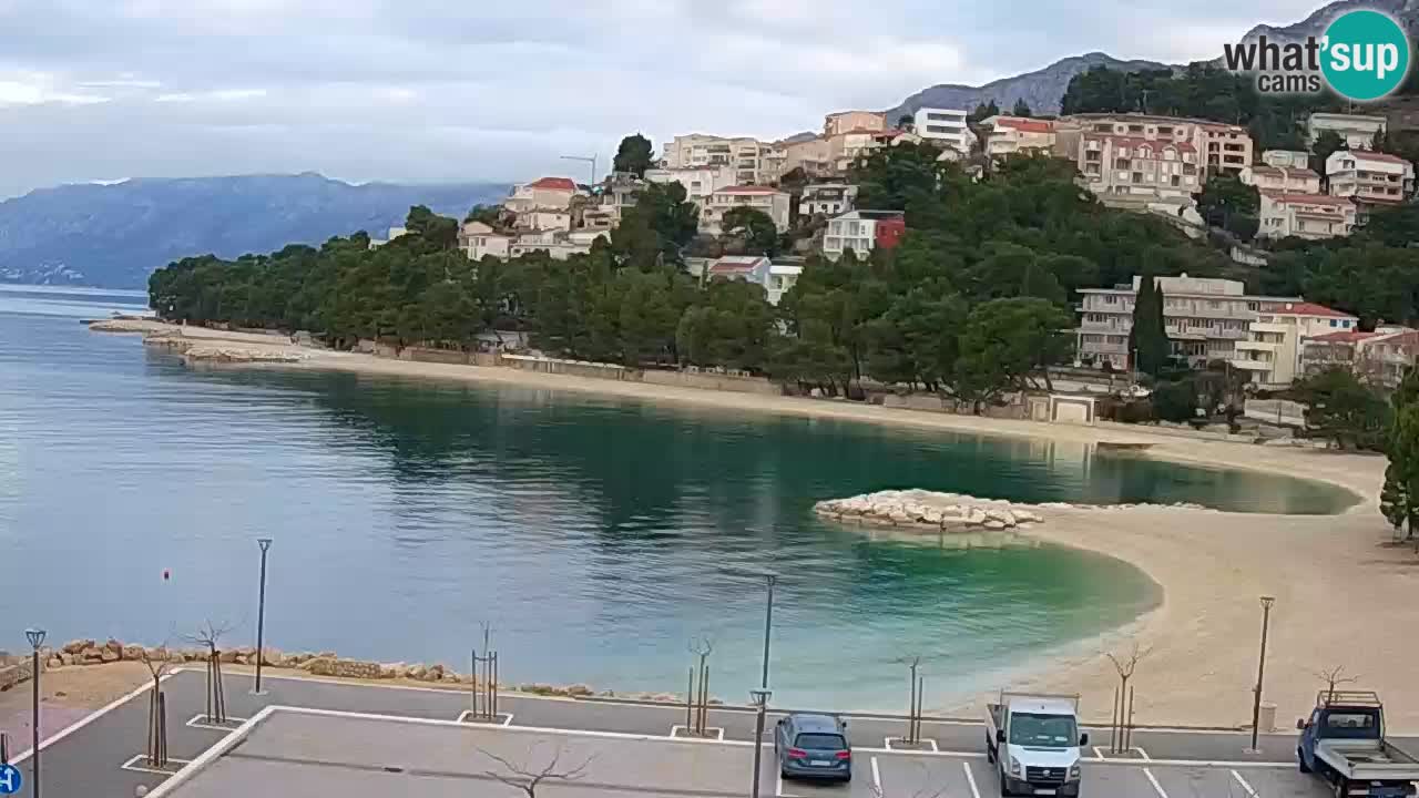 Baška Voda v živo | kamera Podluka plaža