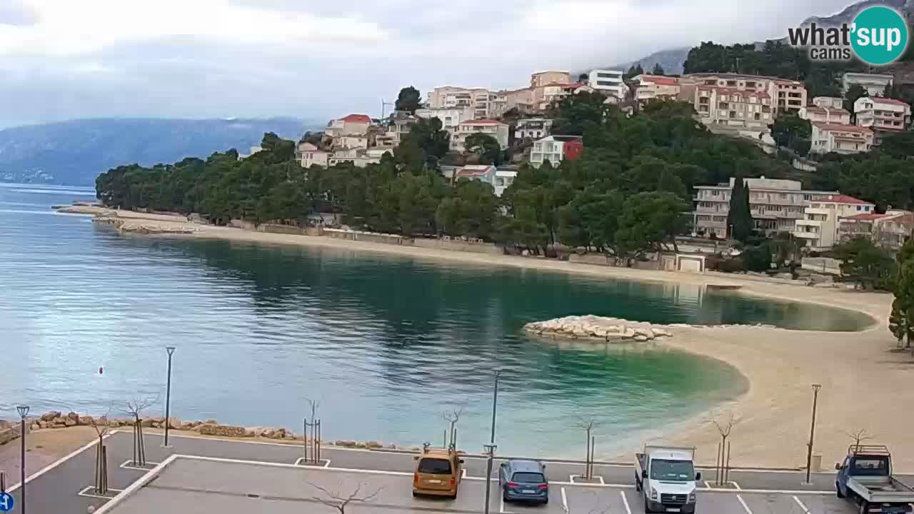 Baška Voda live | webcam spiaggia Podluka