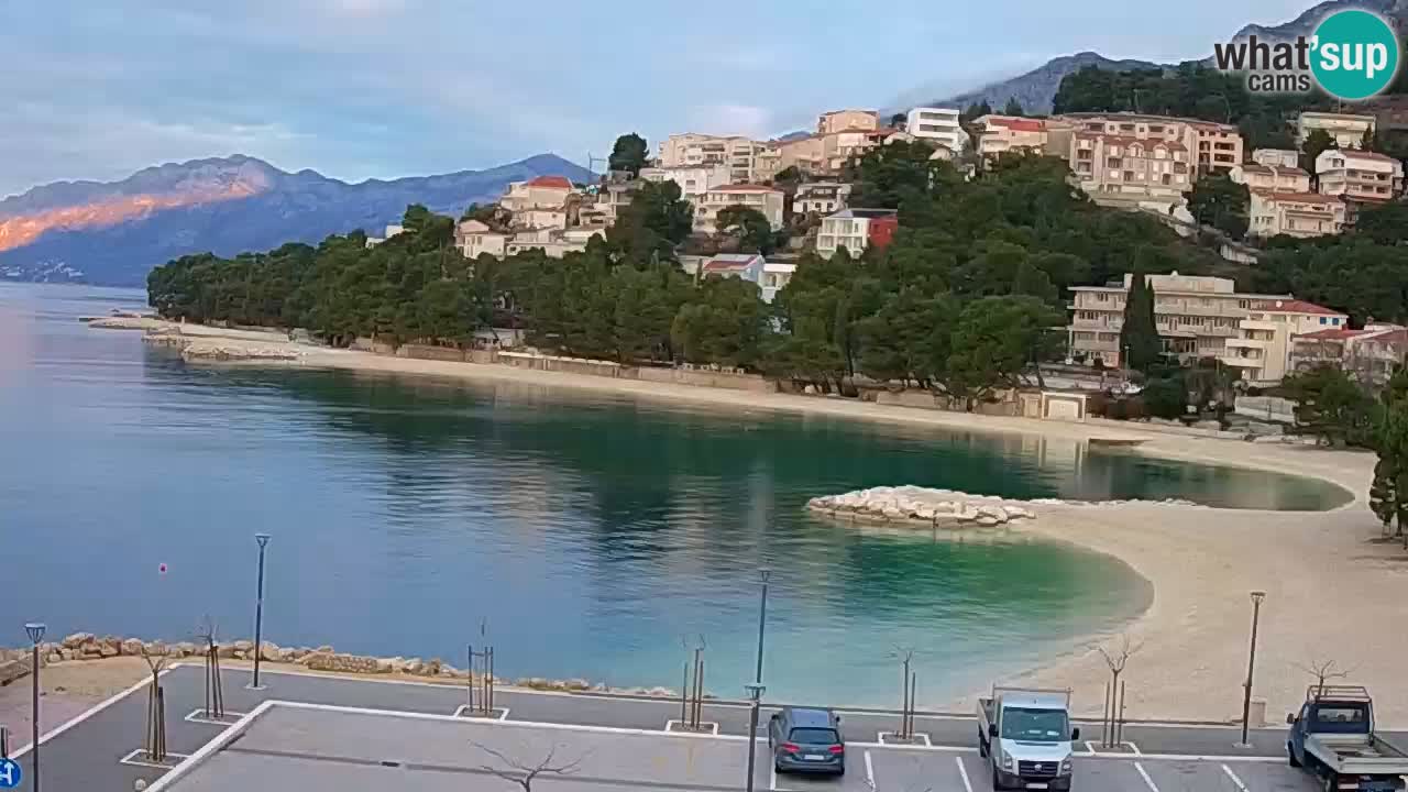 Baška Voda livecam plage Podluka