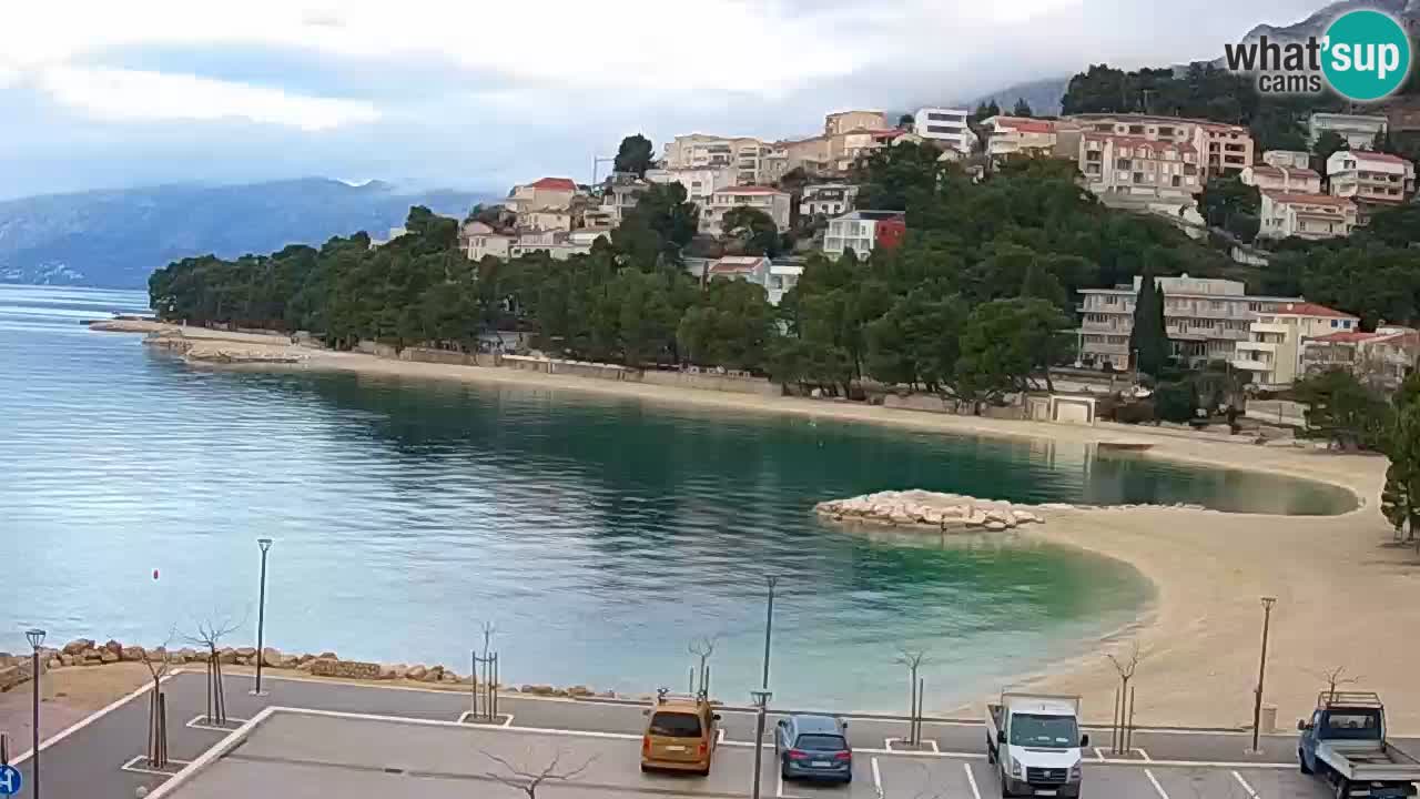 Baška Voda livecam plage Podluka