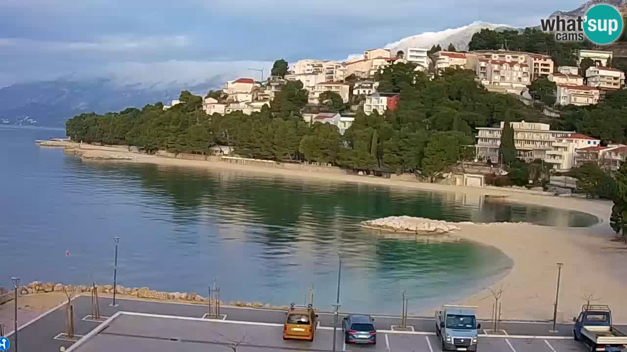 Baška Voda live | webcam spiaggia Podluka