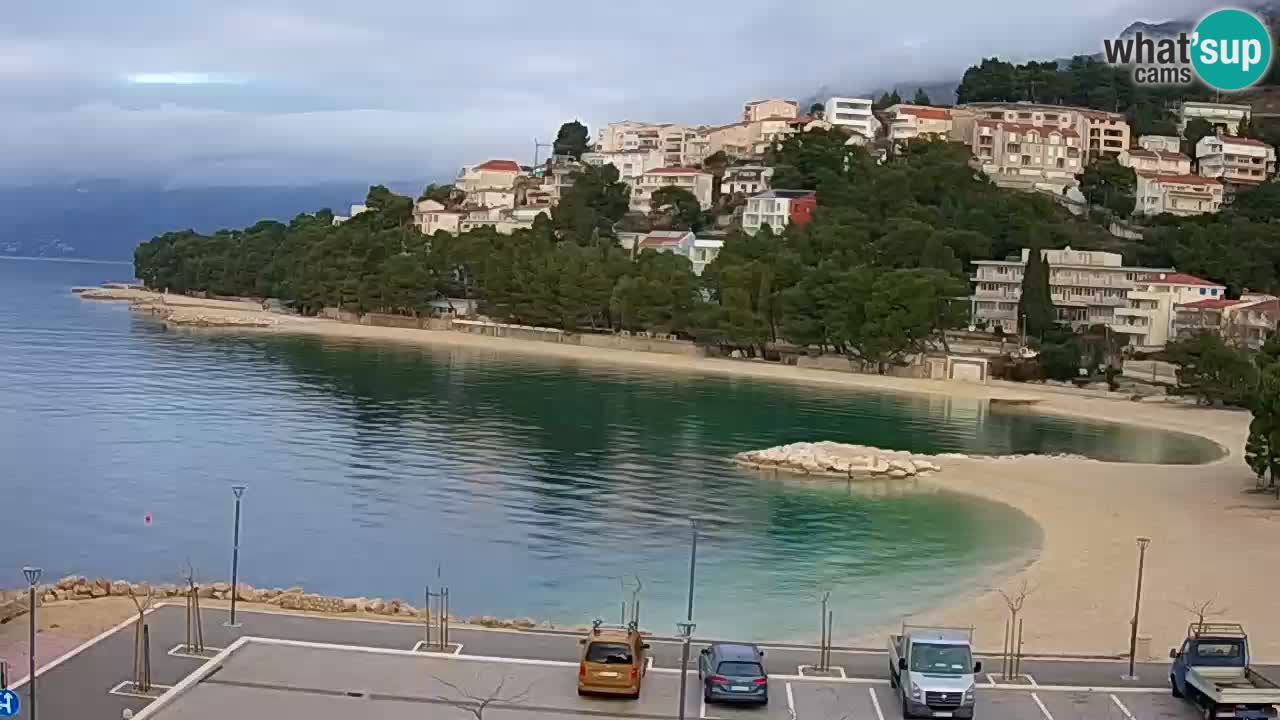 Baška Voda v živo | kamera Podluka plaža