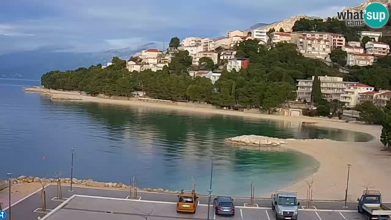 Baška Voda live | webcam spiaggia Podluka