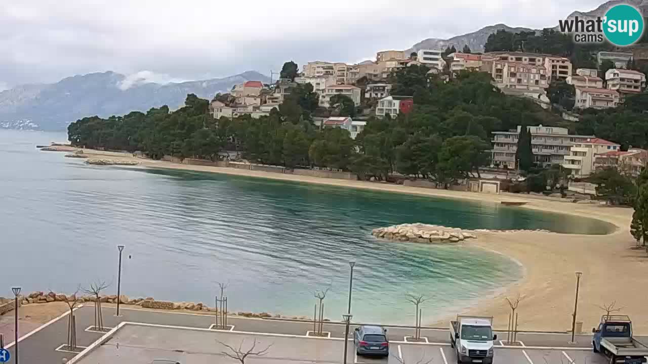 Baška Voda u živo | web kamera plaža Podluka