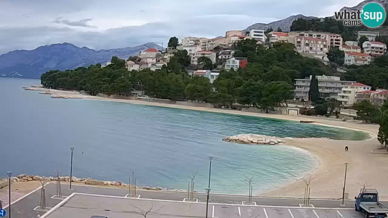 Baška Voda live | webcam spiaggia Podluka