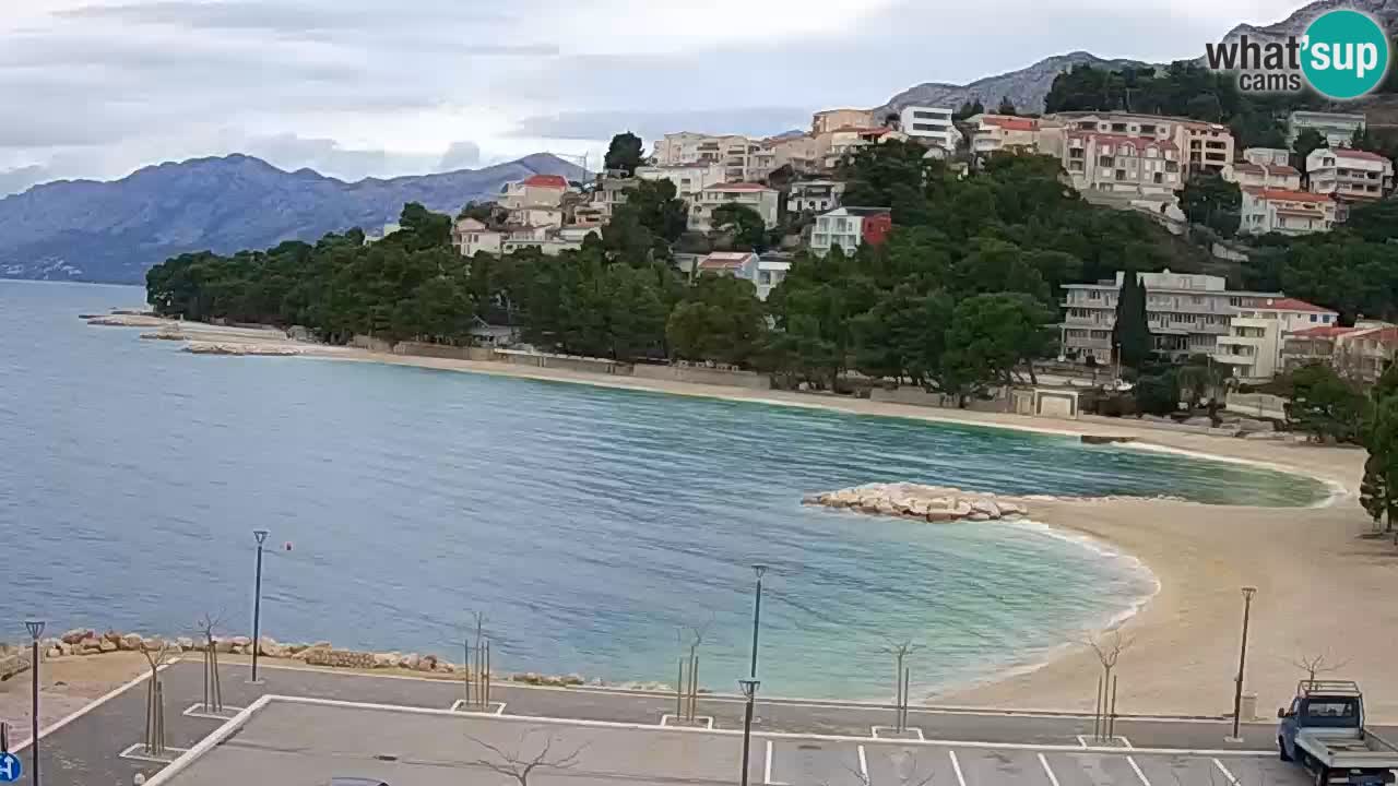 Baška Voda u živo | web kamera plaža Podluka